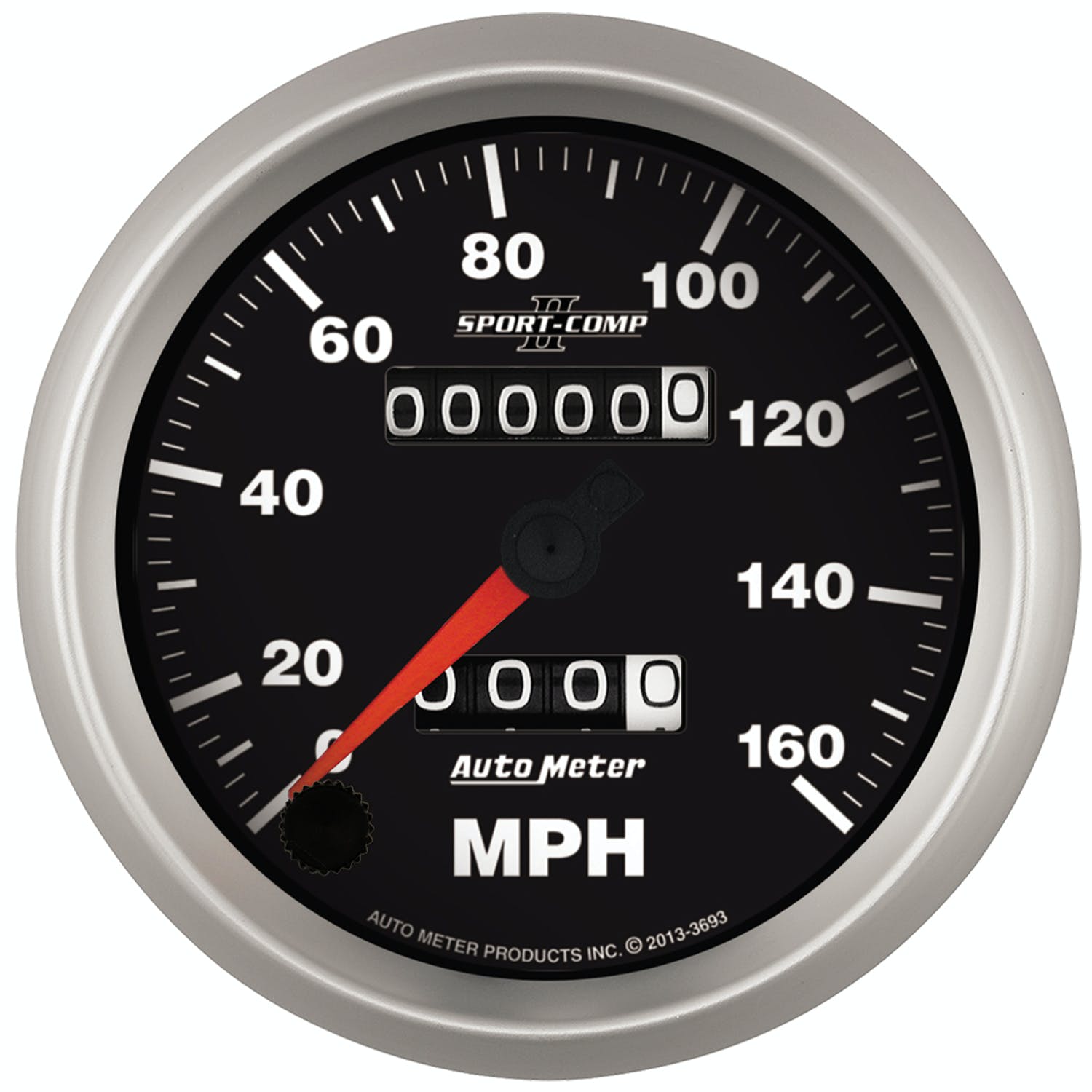AutoMeter Products 3693 3-3/8 Speedometer, 160 MPH, mechanical, Sport Comp II