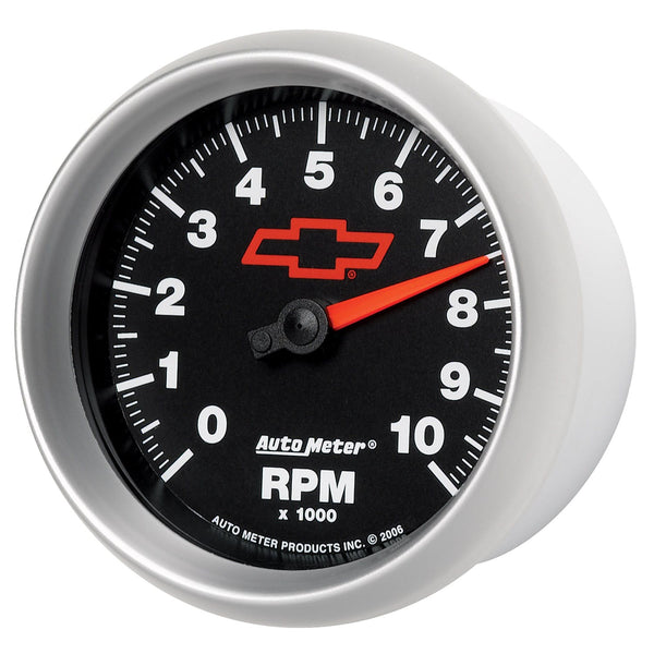 AutoMeter Products 3697-00406 GAUGE; TACHOMETER; 3 3/8in.; 10K RPM; IN-DASH; GM BOWTIE BLACK