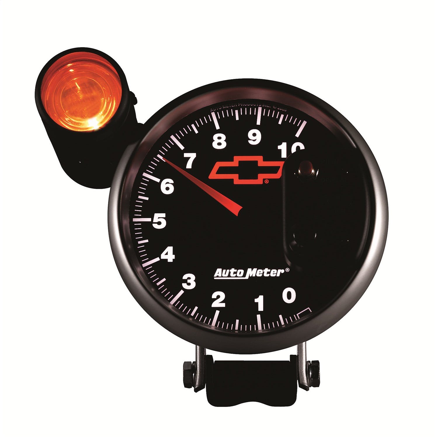 AutoMeter Products 3699-00406 GAUGE; TACHOMETER; 5in.; 10K RPM; PEDESTAL W/EXT. SHIFT-LITE; GM BOWTIE BLACK