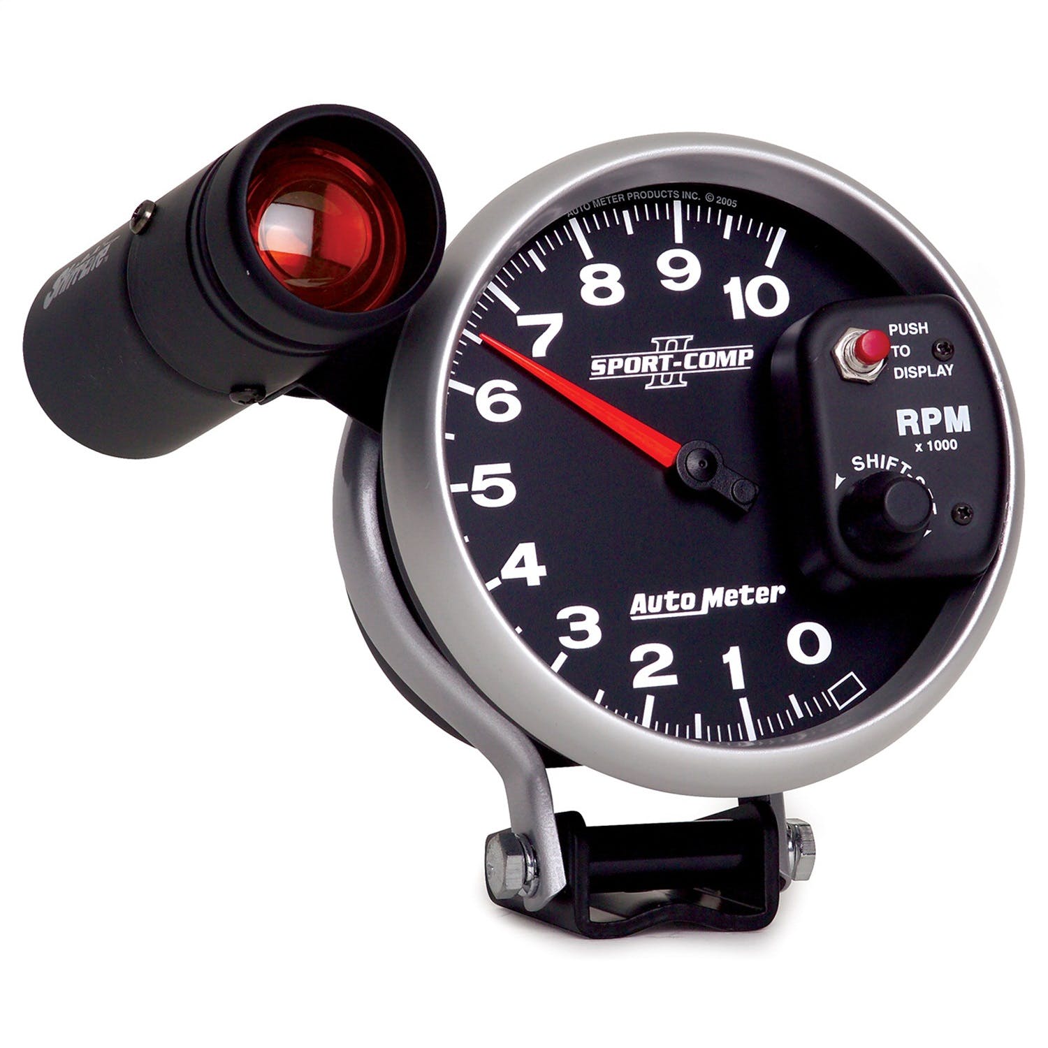 AutoMeter Products 3699 GAUGE; TACHOMETER; 5in.; 10K RPM; PEDESTAL W/EXT. SHIFT-LITE; SPORT-COMP II