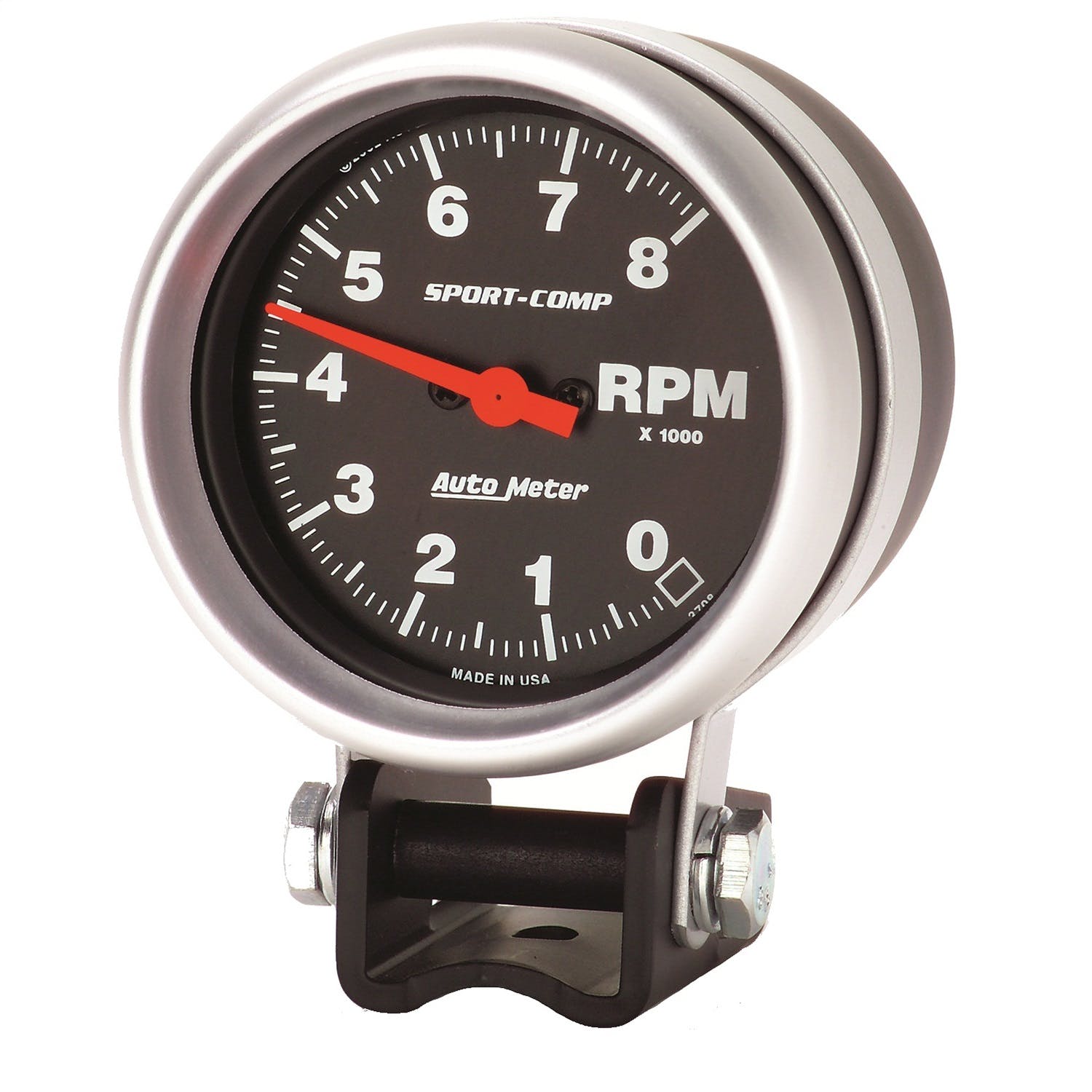 AutoMeter Products 3708 Tach Mini Competition 8000 Rpm