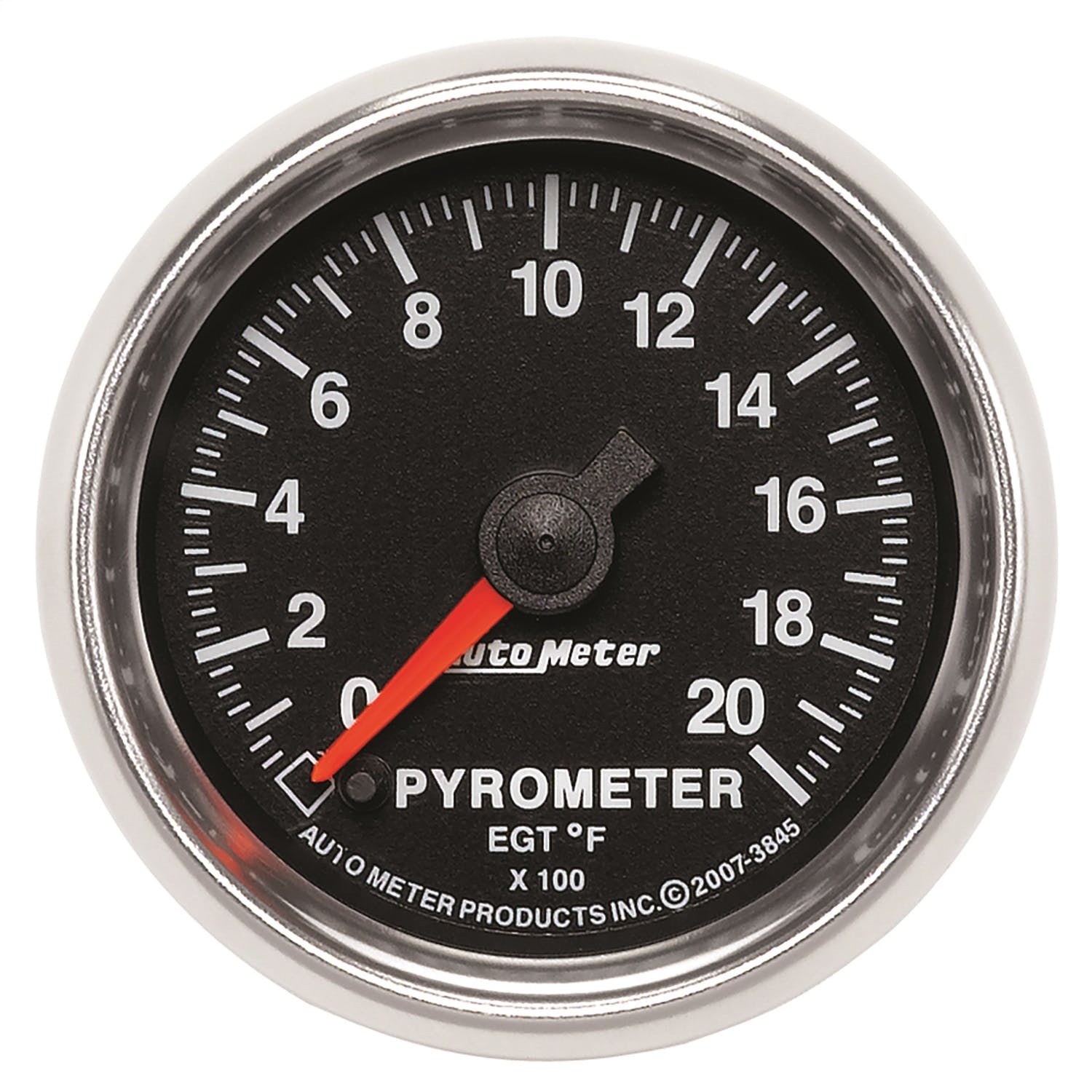 AutoMeter Products 3845 Gauge; Pyrometer (EGT); 2 1/16in.; 2000° F; Digital Stepper Motor; GS