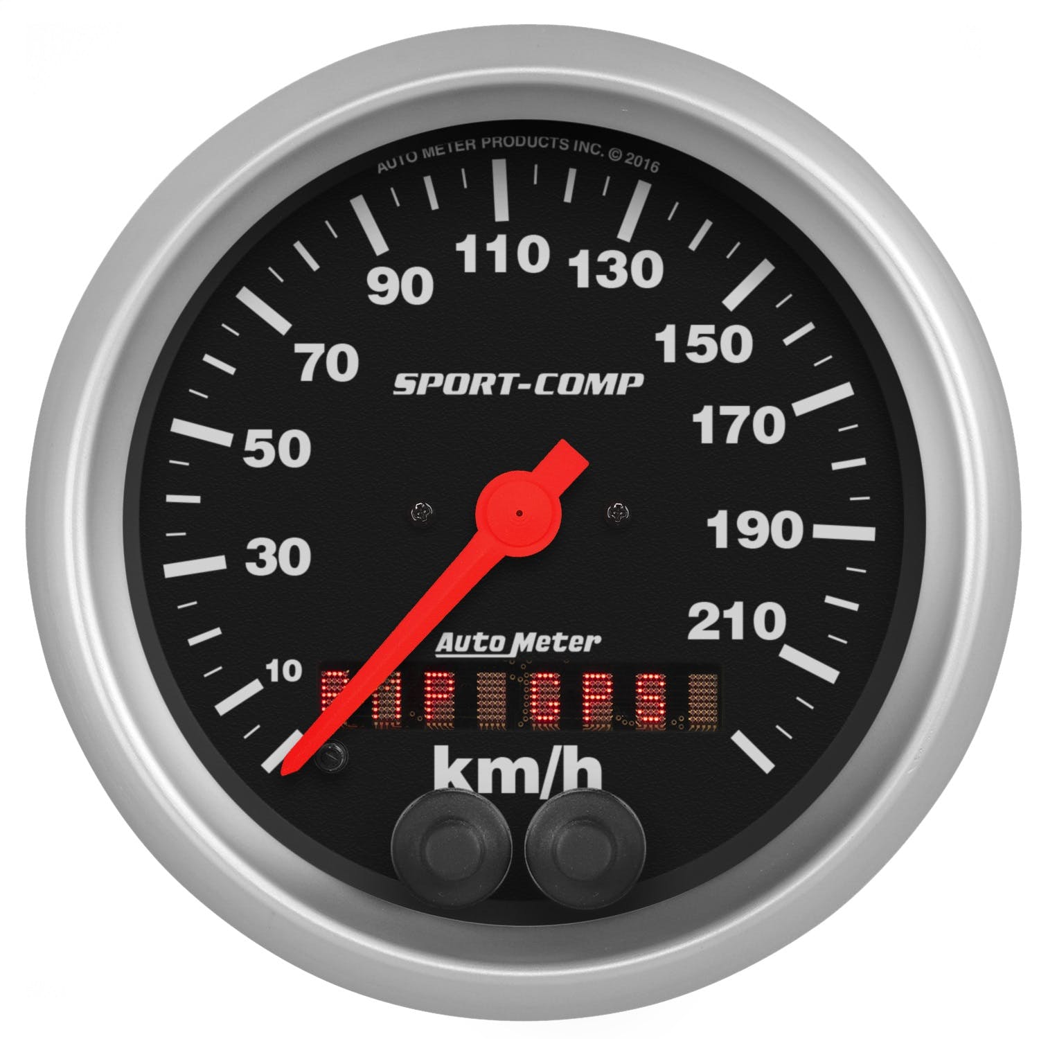 AutoMeter Products 3982-M Speedometer Gauge, 3 3/8, 225KM/H, GPS Sport Comp