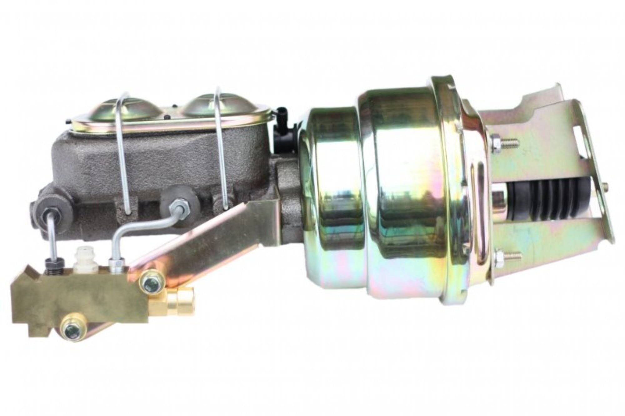 LEED Brakes 3K1A1 7 in Dual Power Booster ,1-1/8in Bore, side valve disc/drum (Zinc)