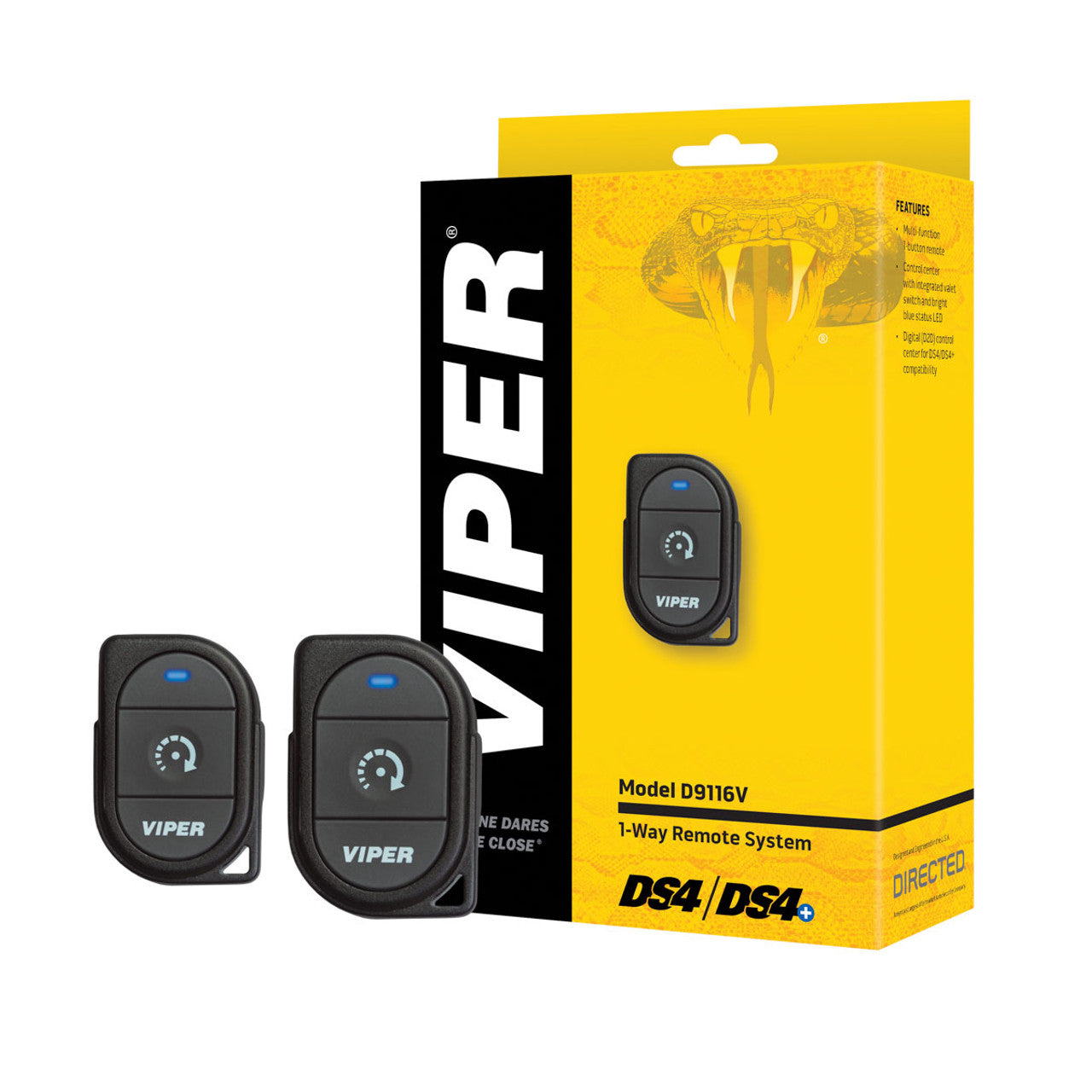 VIPER 1-Way 1-Button LED Remote Car Starter System D9116V