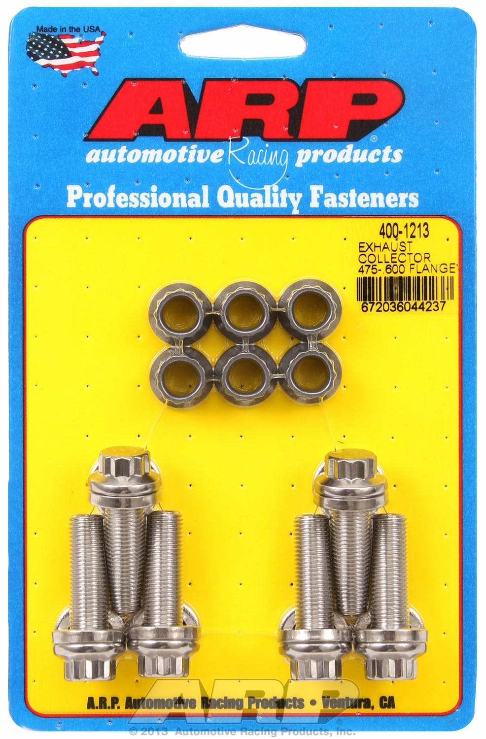 ARP 400-1213 Exhaust Collector Bolt Kit