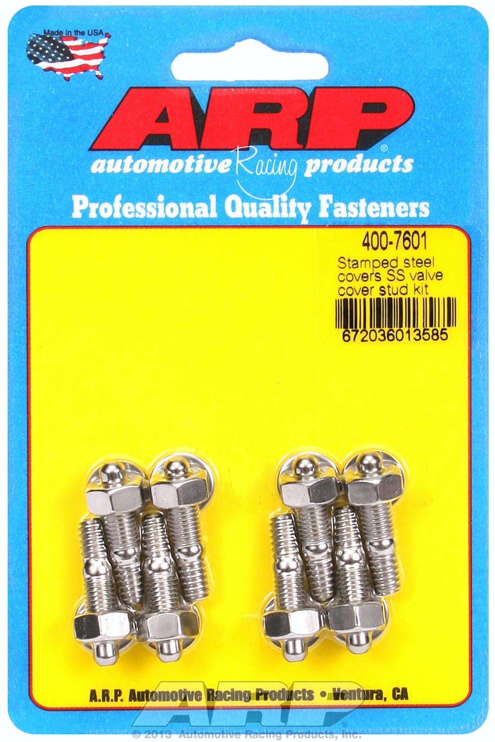ARP 400-7601 Stamped steel covers SS valve cover stud kit