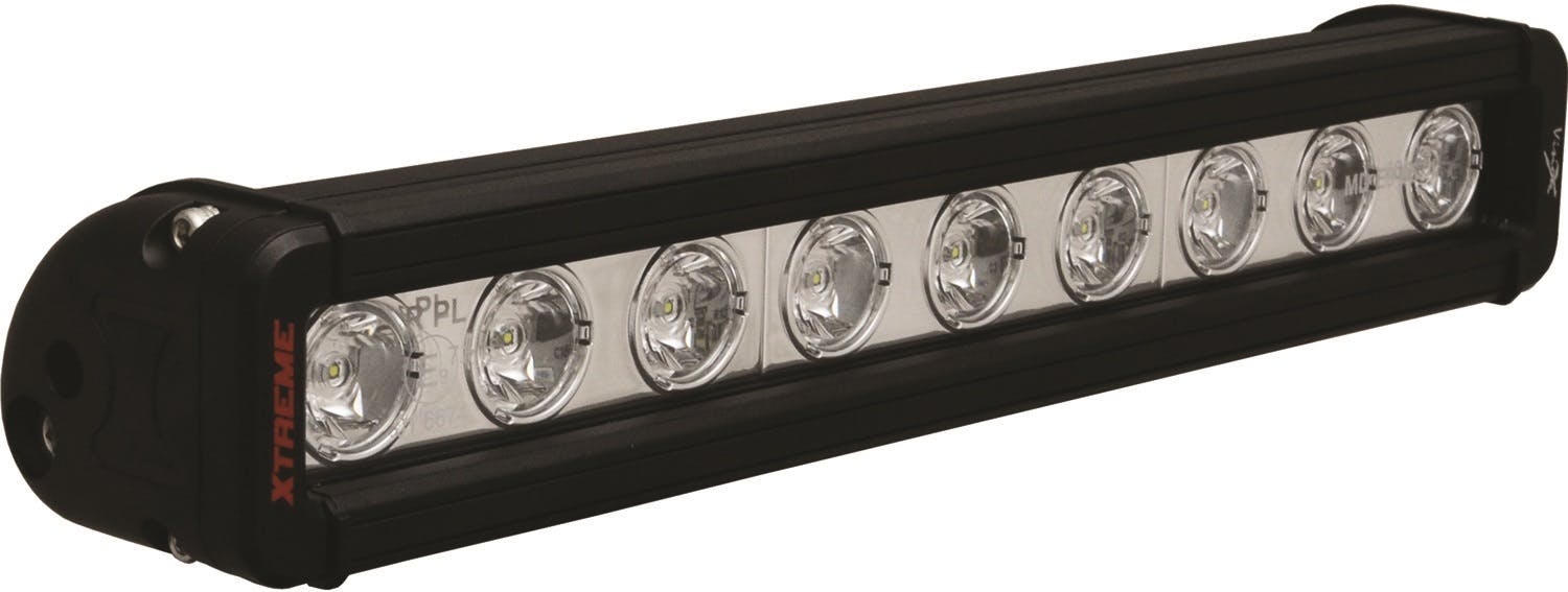 Vision X 4000773 12" Xmitter Low Profile Prime Black 9 6-Watt LEDs 10 Deg Narrow Beam