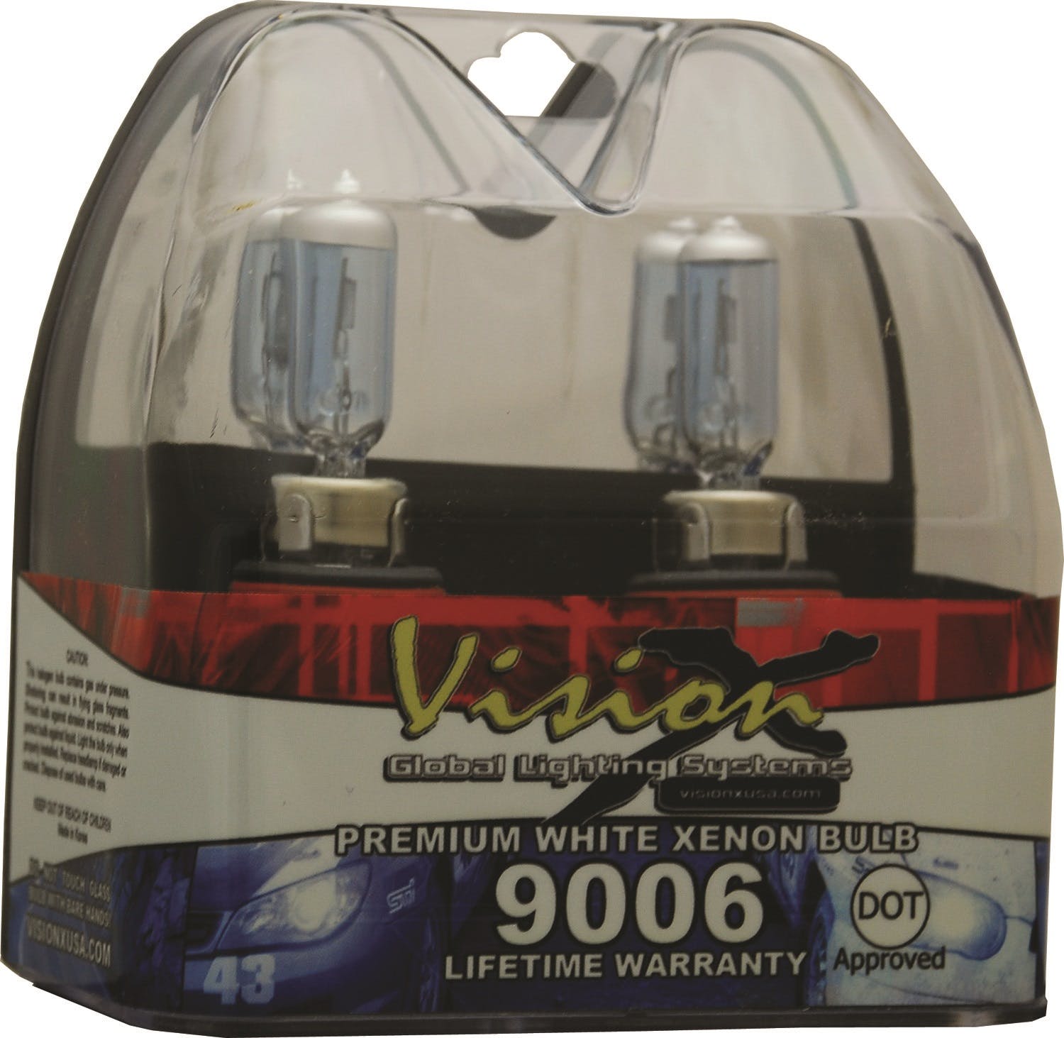 Vision X 4001558 D Series 9006 55 Watt Low Beam Dot Approved Superwhite Bulb Set