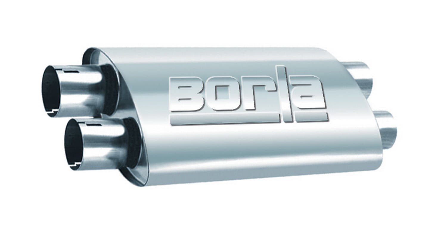 Borla 400286 TURBO XL 2.50in. DUAL IN/OUT 19 X 9.5 X 4in.
