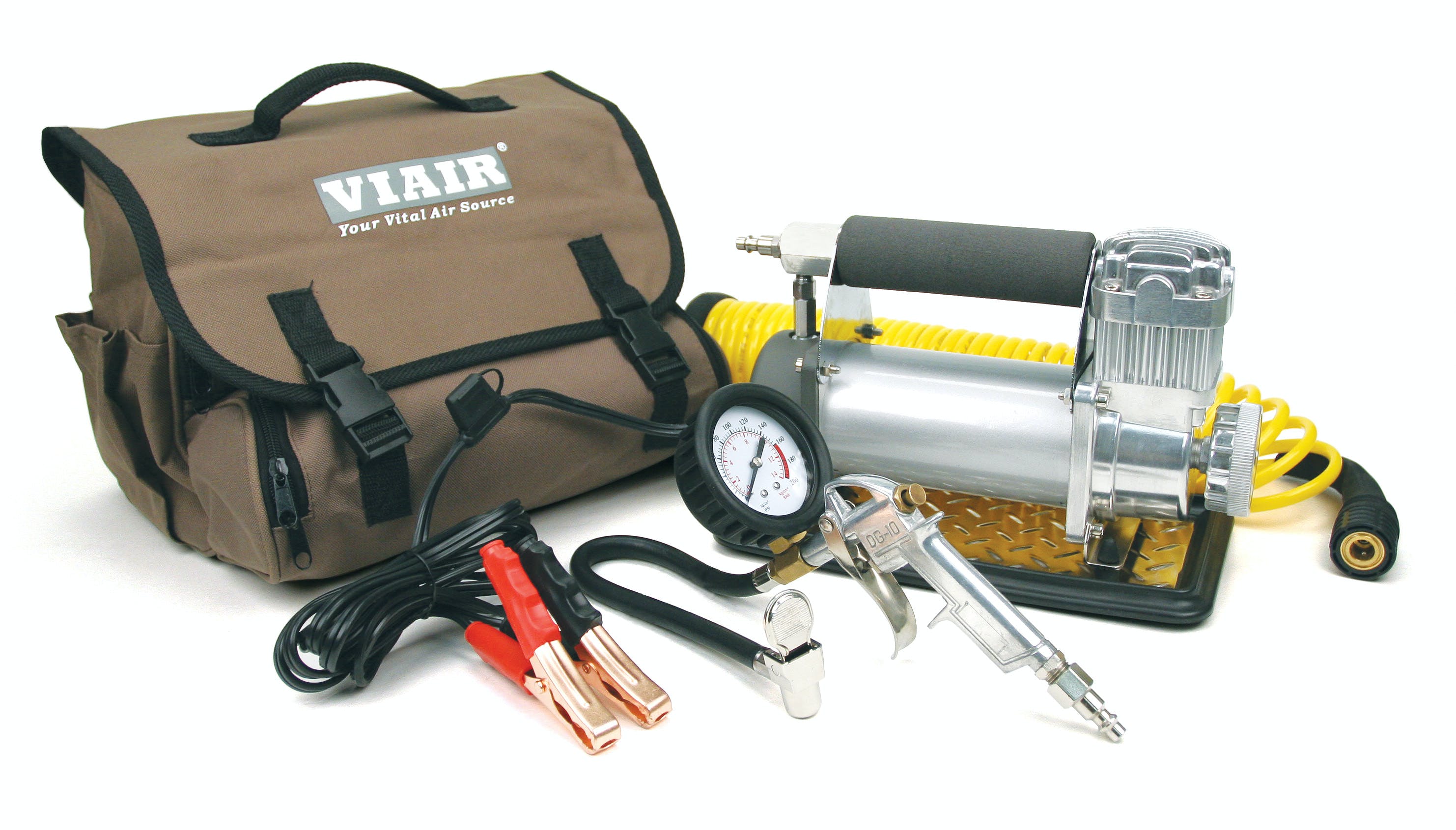 VIAIR 40045 400P-A Automatic Portable Compressor Kit 33% Duty  40 Min. @ 30 psi