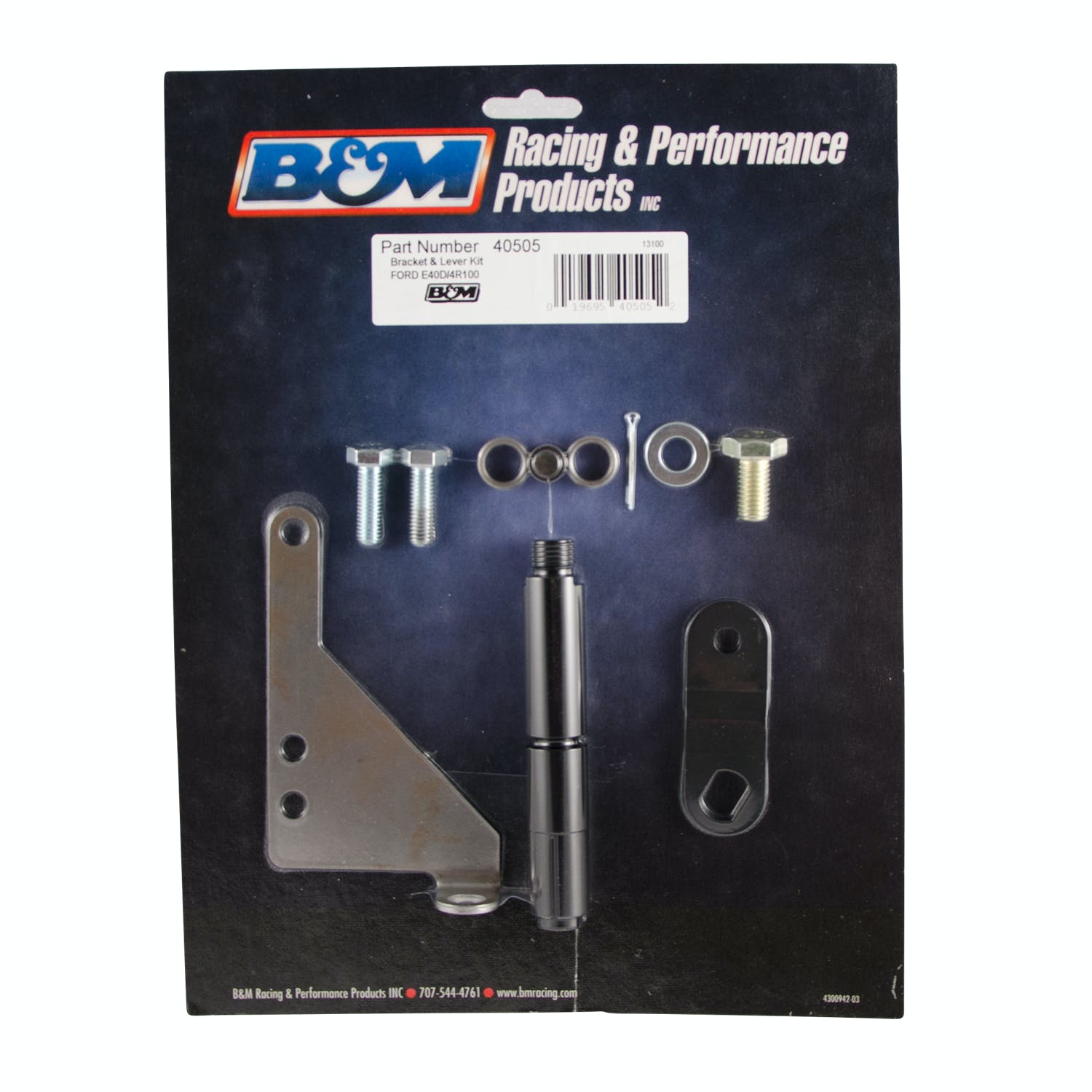 B&M 40505 BRACKET AND LEVER KIT, 4R100/E40D