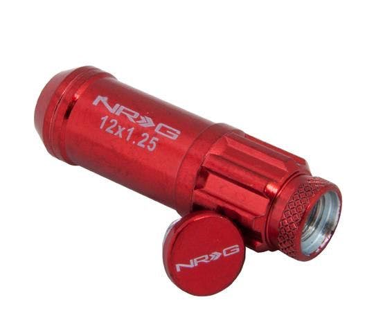 NRG Innovations 710 Series Steel Lug Nuts - Red LN-LS710RD-21