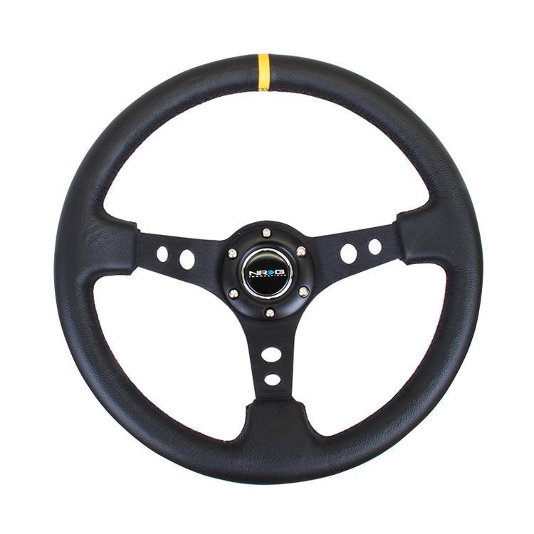 NRG Innovations Reinforced Steering Wheel RST-006BK-Y
