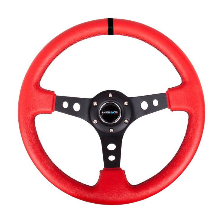 NRG Innovations Reinforced Steering Wheel RST-006RR-BS-B