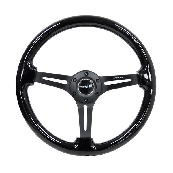 NRG Innovations Reinforced Steering Wheel RST-018BK-BK
