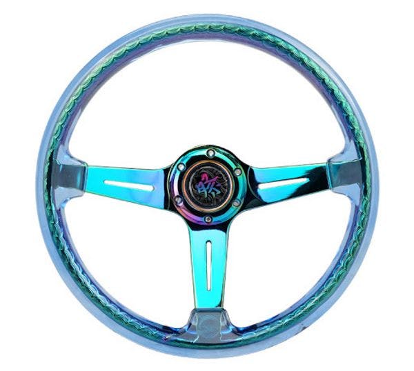 NRG Innovations Reinforced Steering Wheel RST-027MC-BL