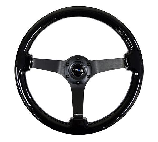 NRG Innovations Reinforced Steering Wheel RST-036BK-BK