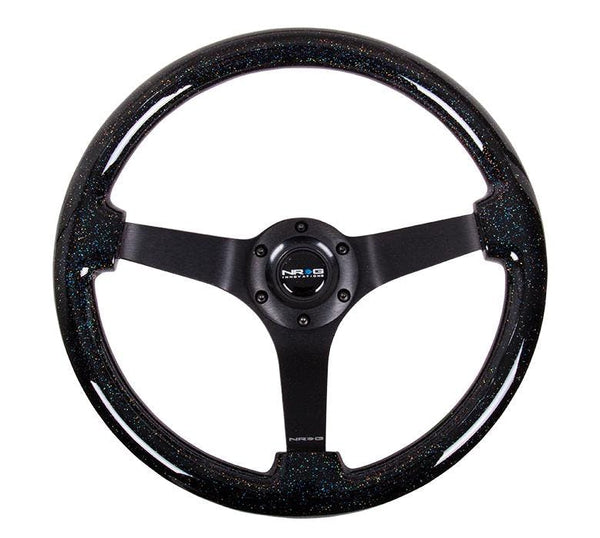 NRG Innovations Reinforced Steering Wheel RST-036BSB-BK