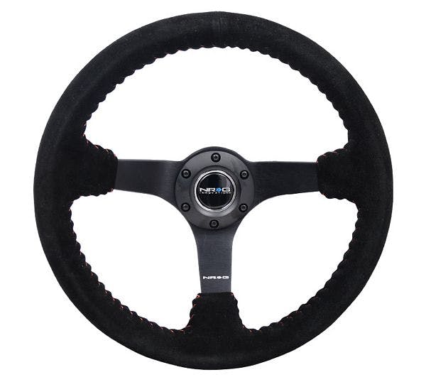NRG Innovations Reinforced Steering Wheel RST-036MB-S-RD