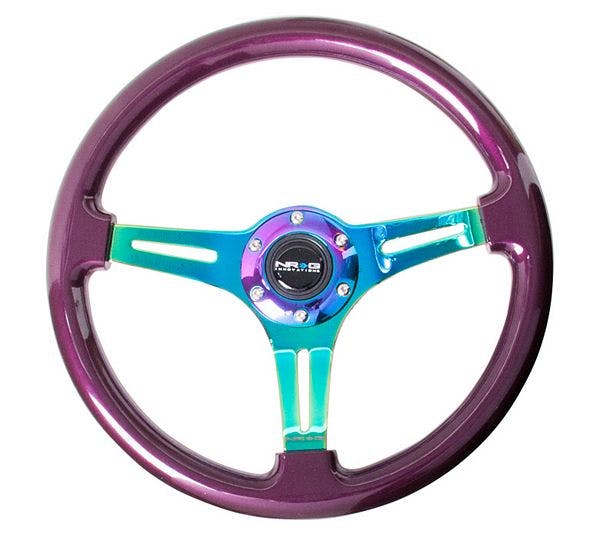 NRG Innovations Steering Wheels Wood Grain ST-015MC-PP