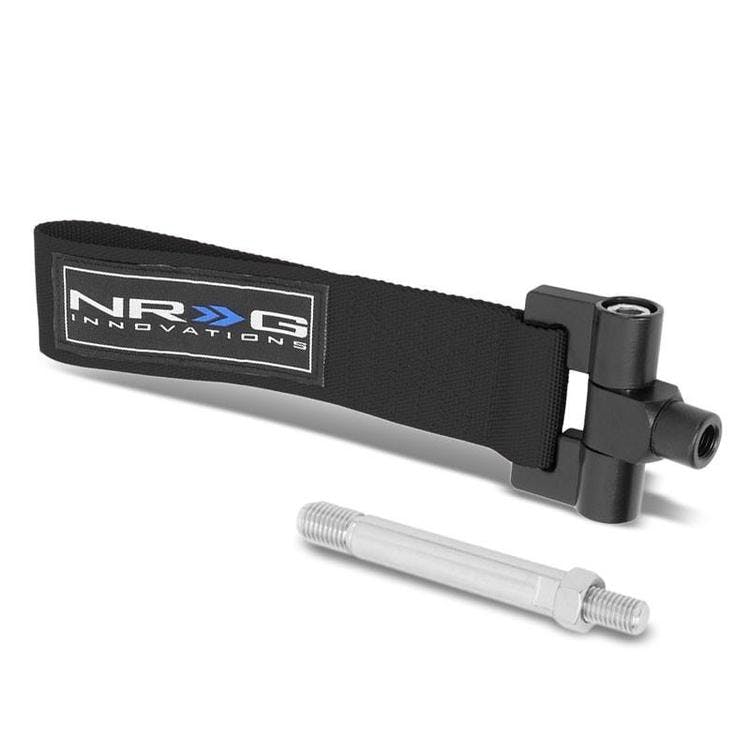 NRG Innovations Tow Straps Bolt In - Car specific TOW-142BK