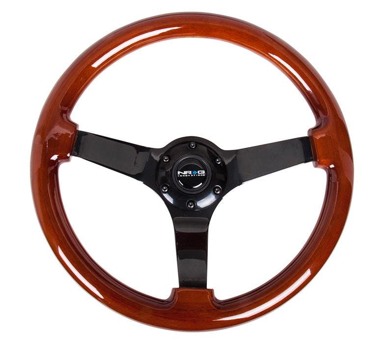 NRG Innovations Reinforced Steering Wheel RST-036BR-BK