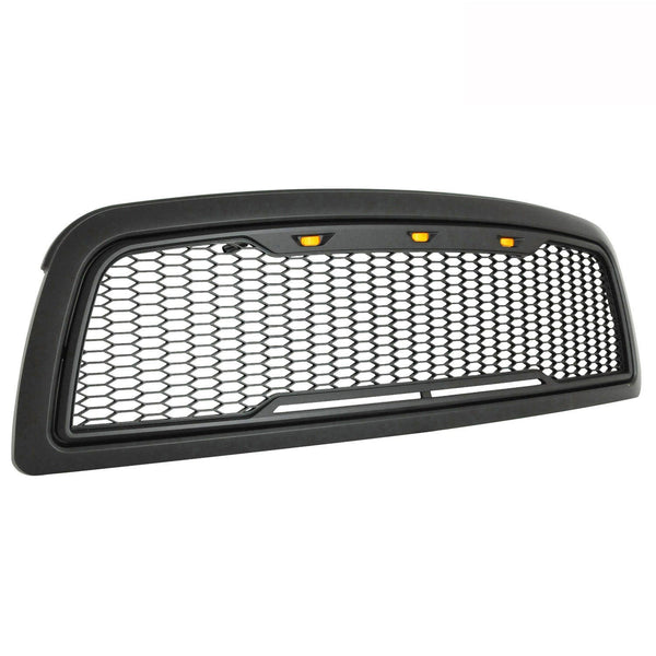 Paramount Automotive 41-0180MB Impulse Mesh Packaged Grille, Matte Black with Amber LEDs