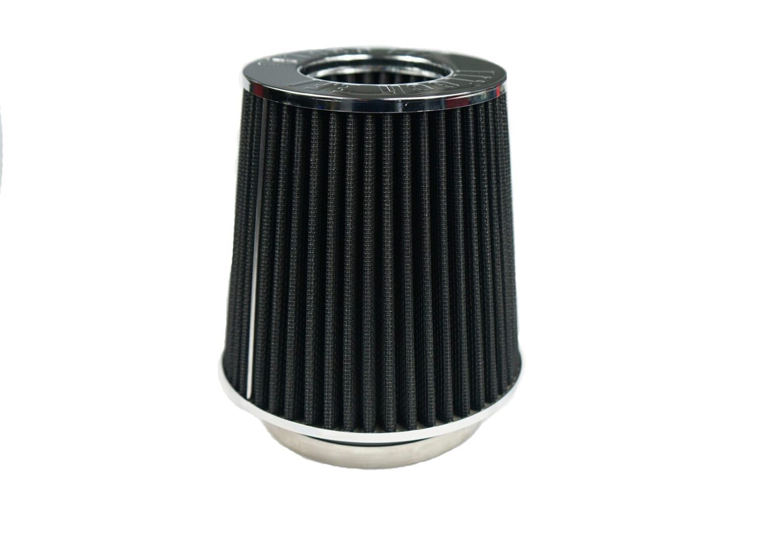 FiTech 41000 Cone Filter/Conical/ 6in Long Element/ 4in Inlet/ Cotton Gauze Element/ Black