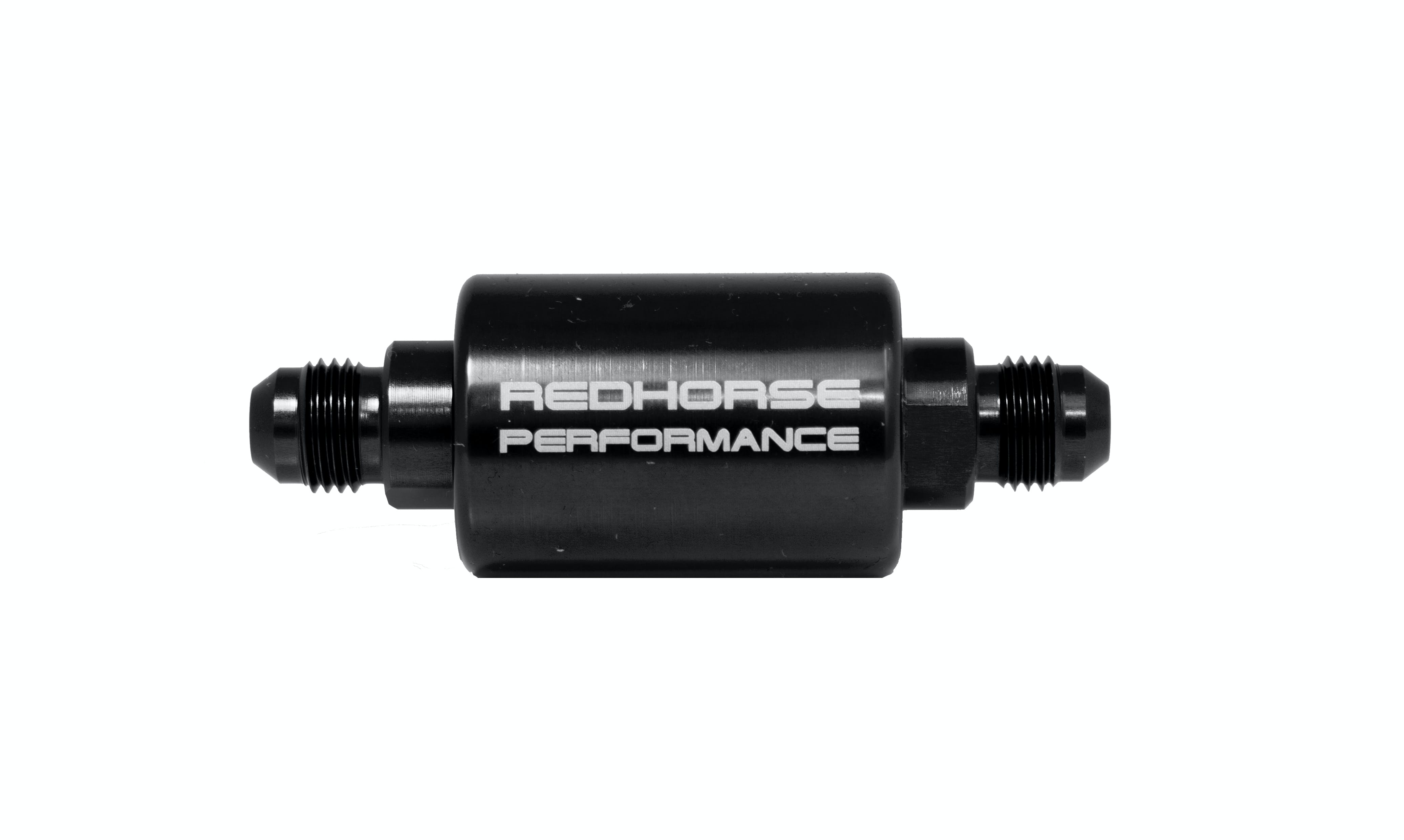 Redhorse Performance 4151-08-2 -08 inlet -08 outlet AN high flow fuel filter - black