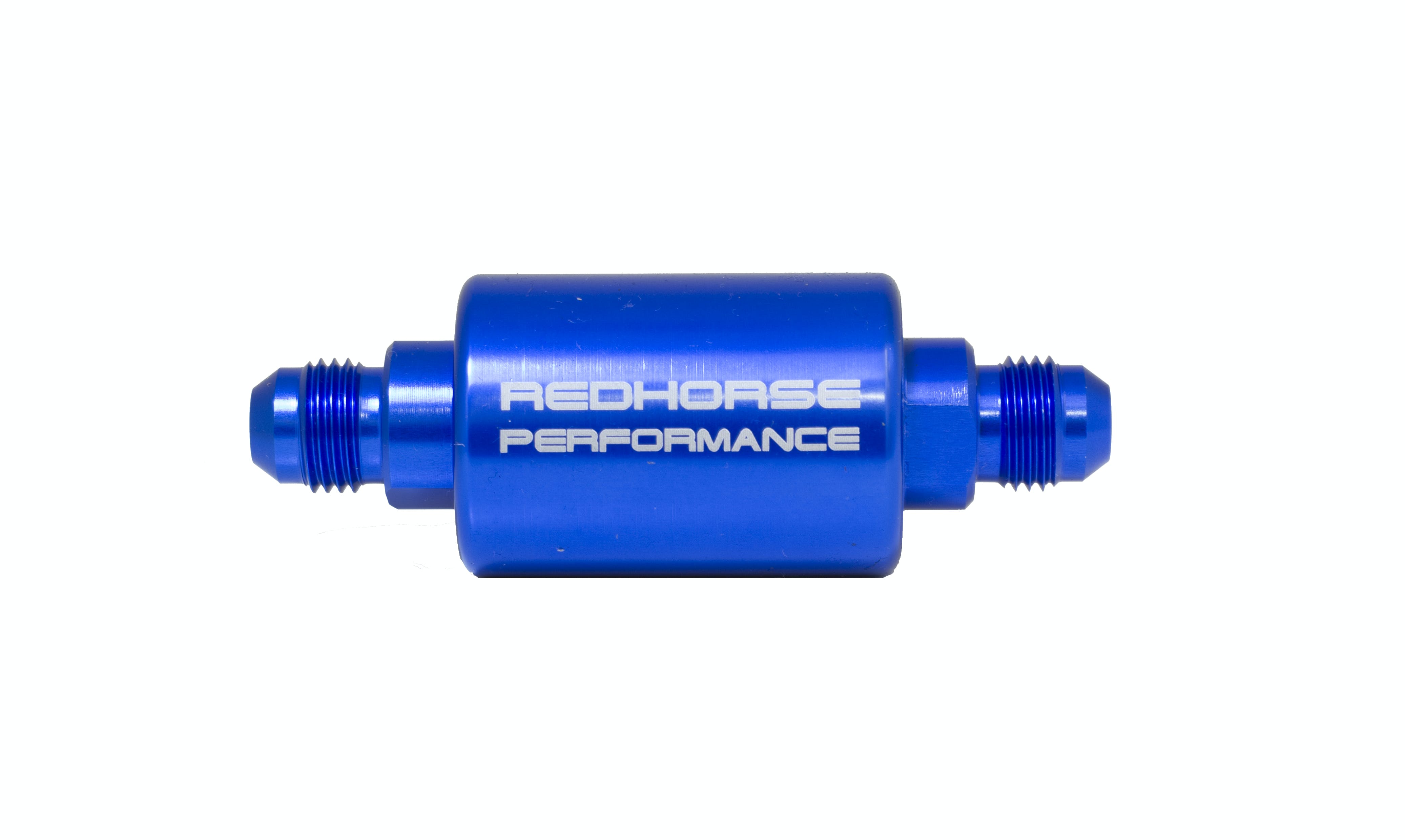 Redhorse Performance 4151-08-1 -08 inlet -08 outlet AN high flow fuel filter - blue
