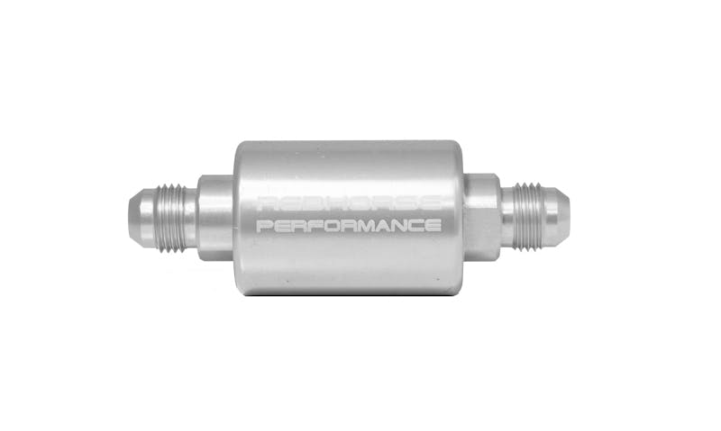 Redhorse Performance 4151-08-5 -08 inlet -08 outlet AN high flow fuel filter - clear