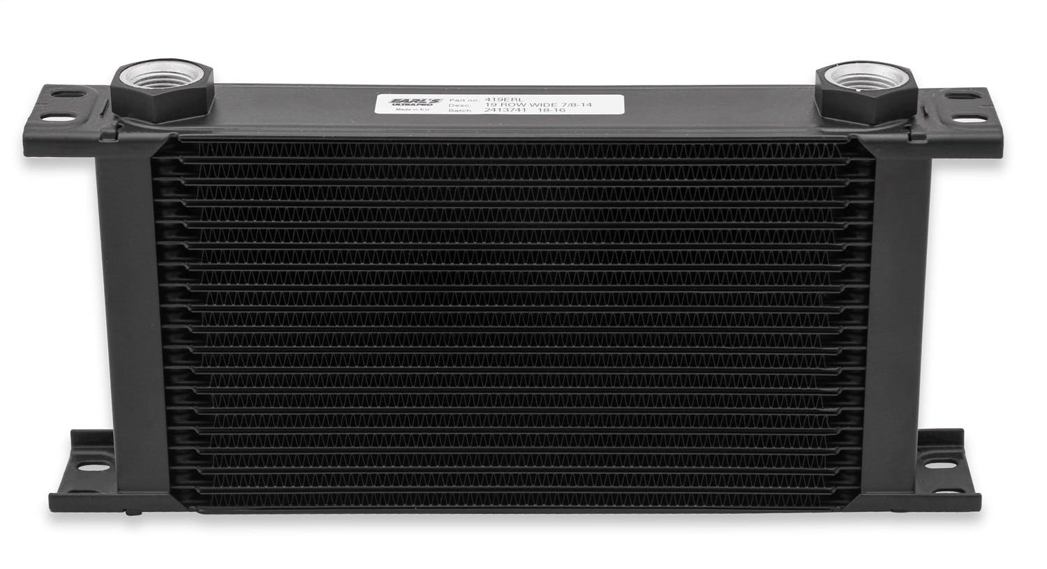 Earl's Performance Plumbing 413-16ERL 13 ROW -16 AN ULTRAPRO COOLER WIDE BLK
