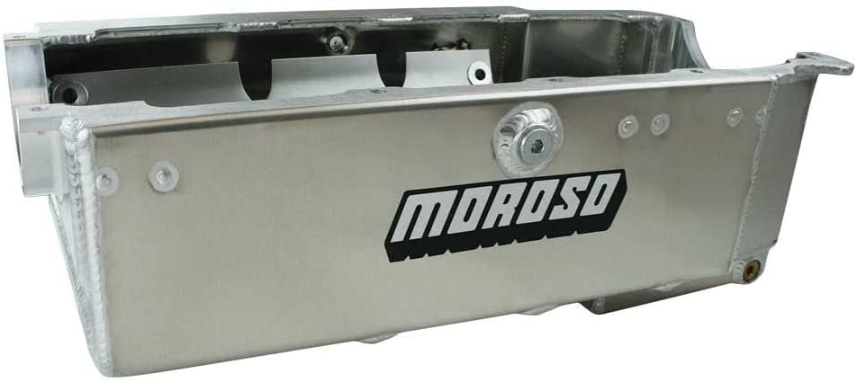 Moroso 21600 Wet Sump Kicked-Out Aluminum Oil Pan (8 deep/6-7qt/Internal Pump/BBC Mark IV)