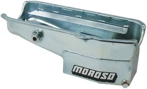 Moroso 21322 Wet Sump Steel Oil Pan (7.5 deep/7qt/Baffled/Windage Tray/SBC-Circle Track)