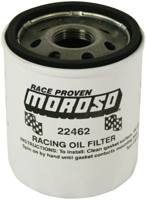 Moroso 22462 Short Design Race Oil Filter (27 microns) for GM LS Series