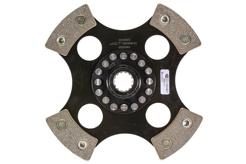 Advanced Clutch Technology 4224022 4 Pad Rigid Race Disc