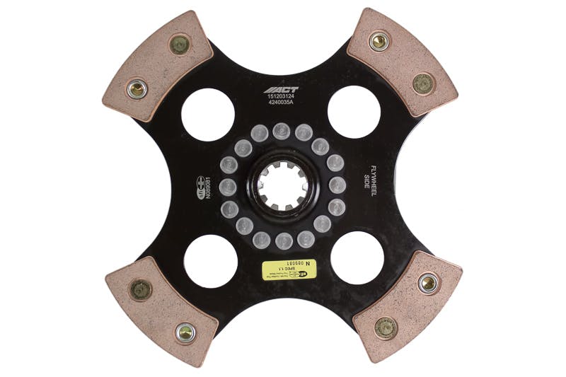 Advanced Clutch Technology 4240035A 4 Pad Rigid Race Disc