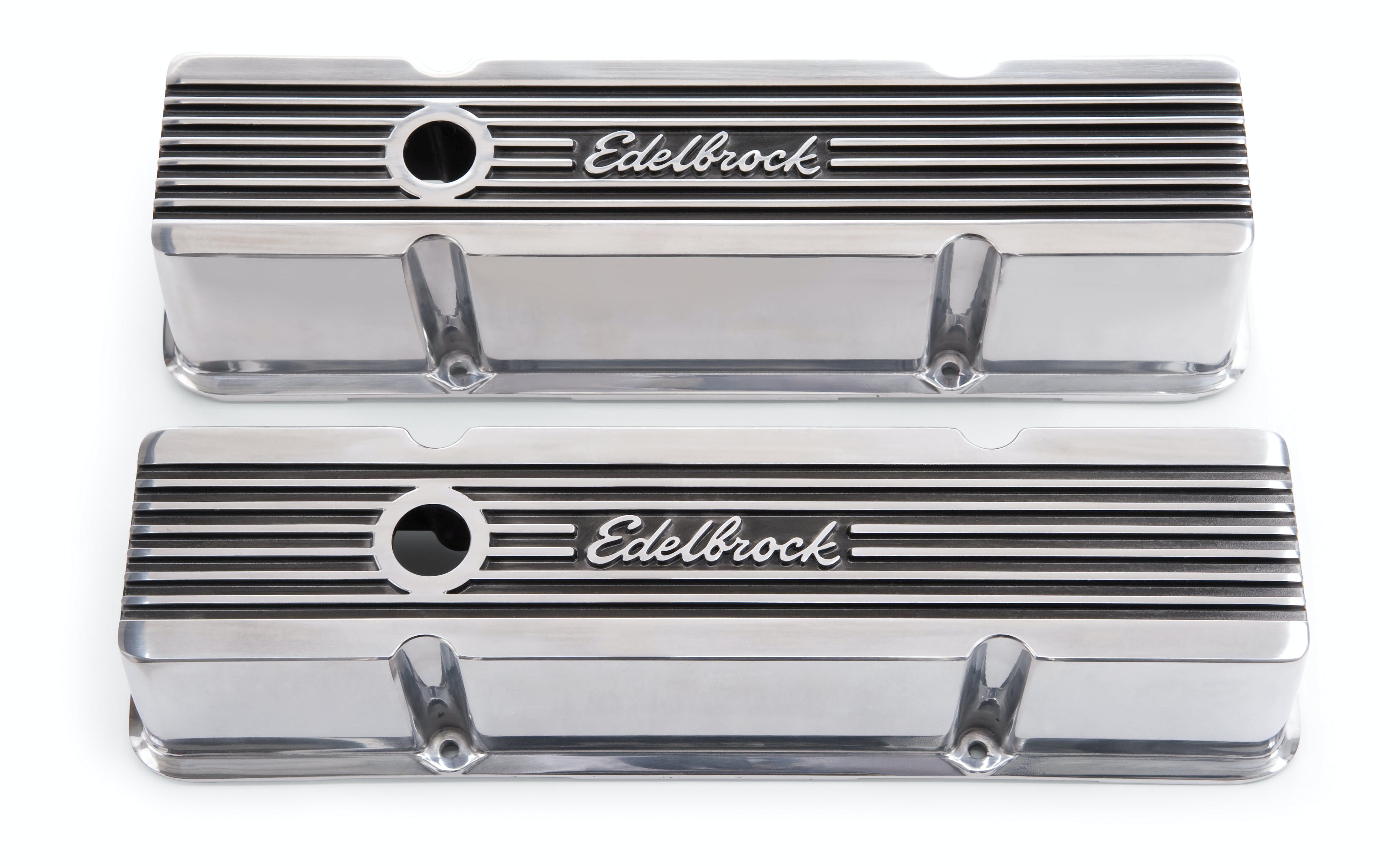 Edelbrock 4263 Elite II Valve Covers for Chevy 262-400 V8 1959-86.