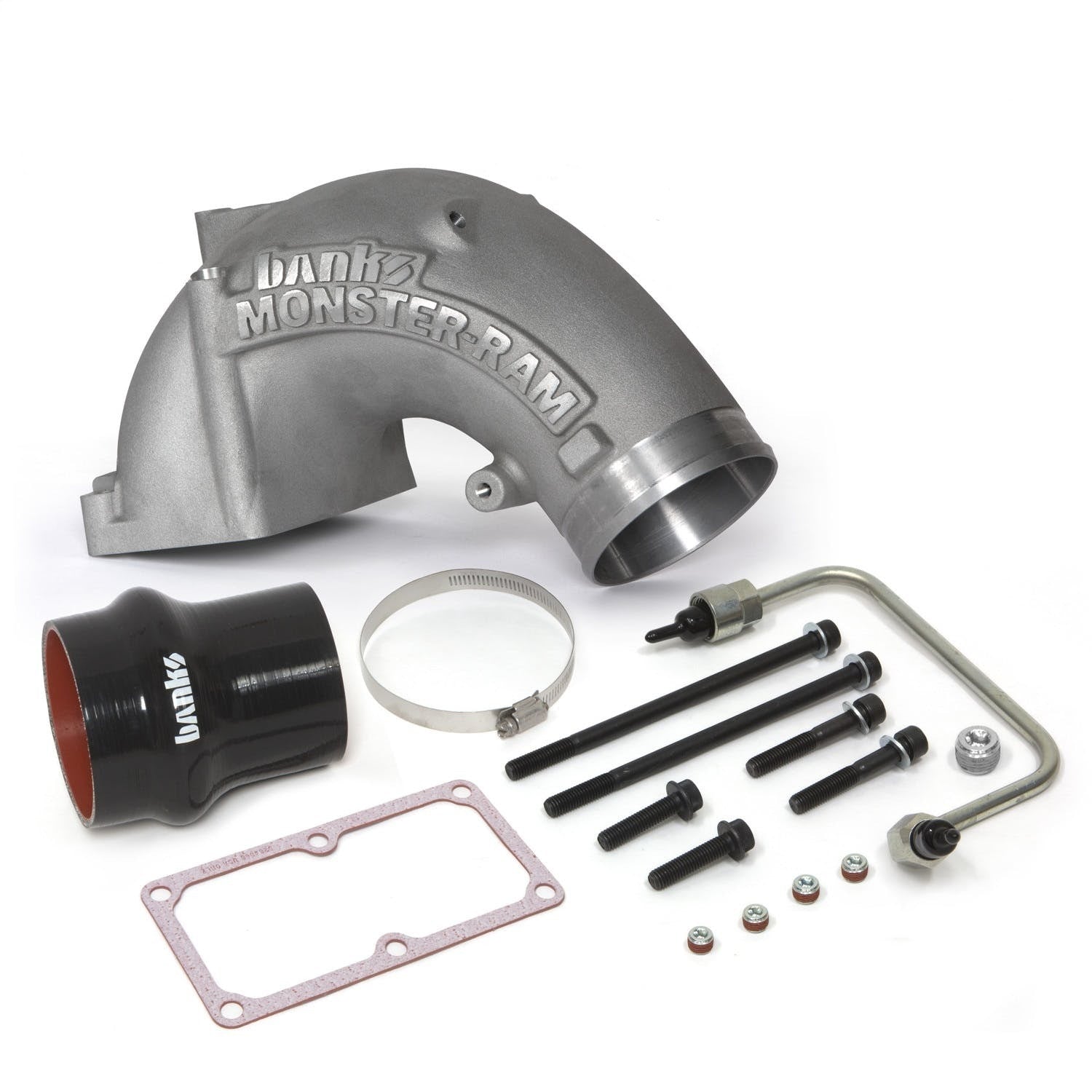 Banks Power 42790 Monster-Ram Intake Elbow Kit with Fuel Line and Hump Hose, 4 inch Natural