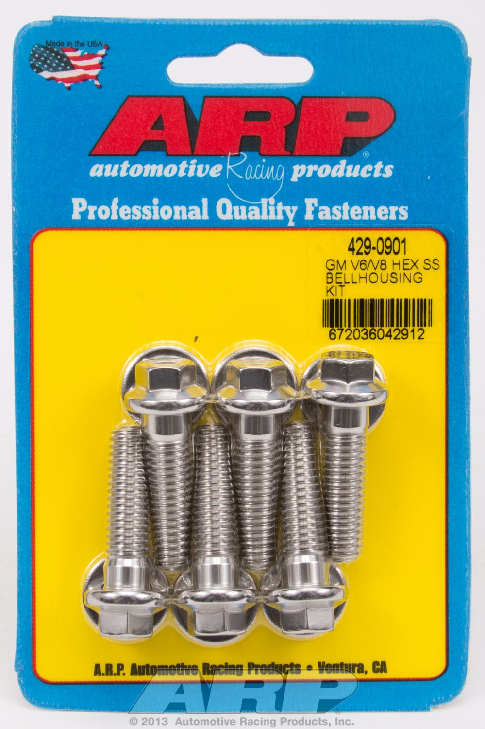 ARP 429-0901 Stainless Steel hex bellhousing bolt kit