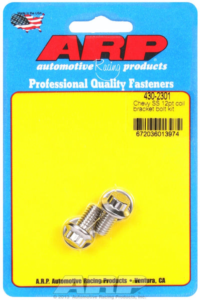 ARP 430-2301 Stainless Steel 12pt coil bracket bolt kit