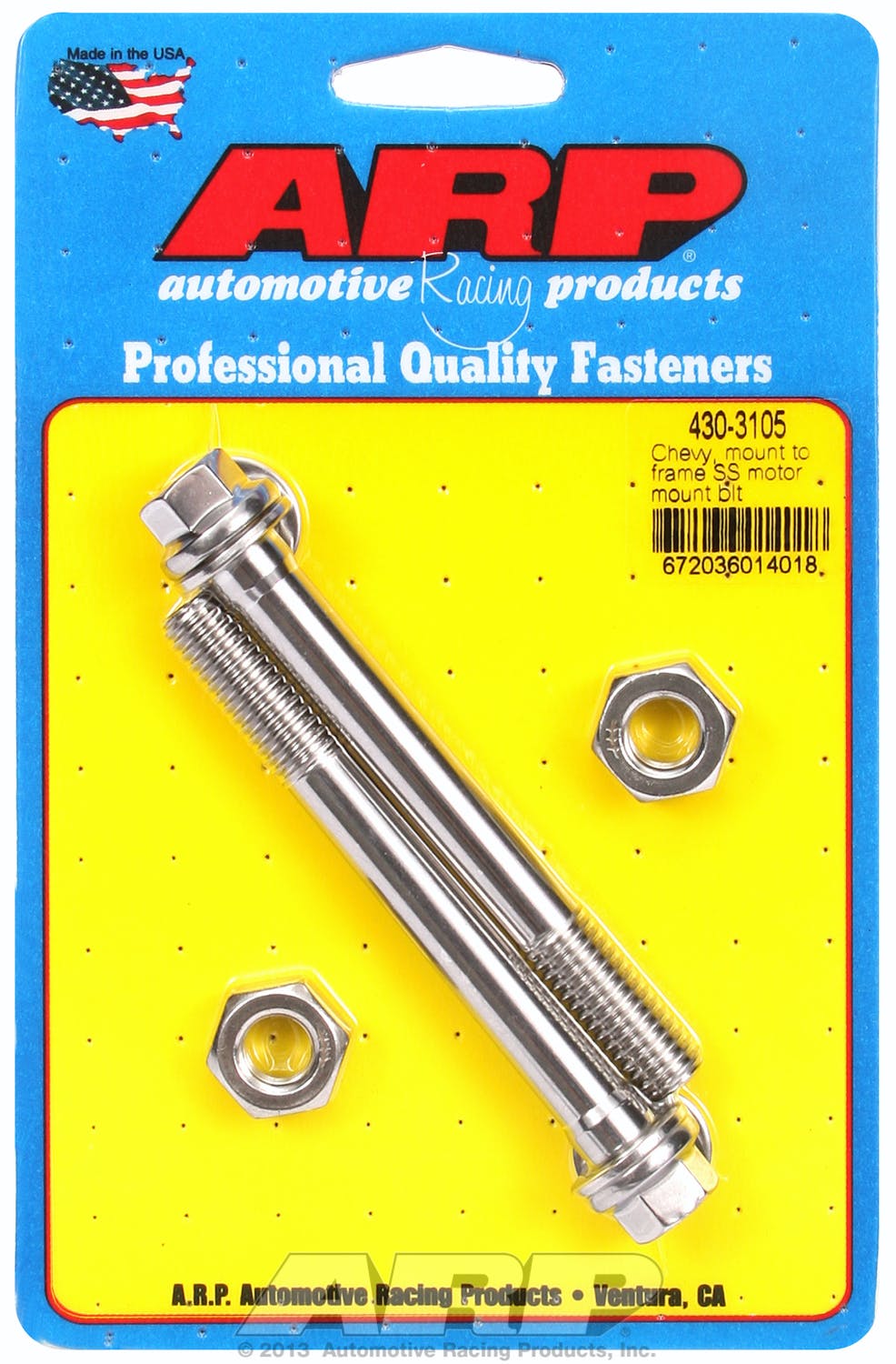 ARP 430-3105 Stainless Steel motor mount bolt kit