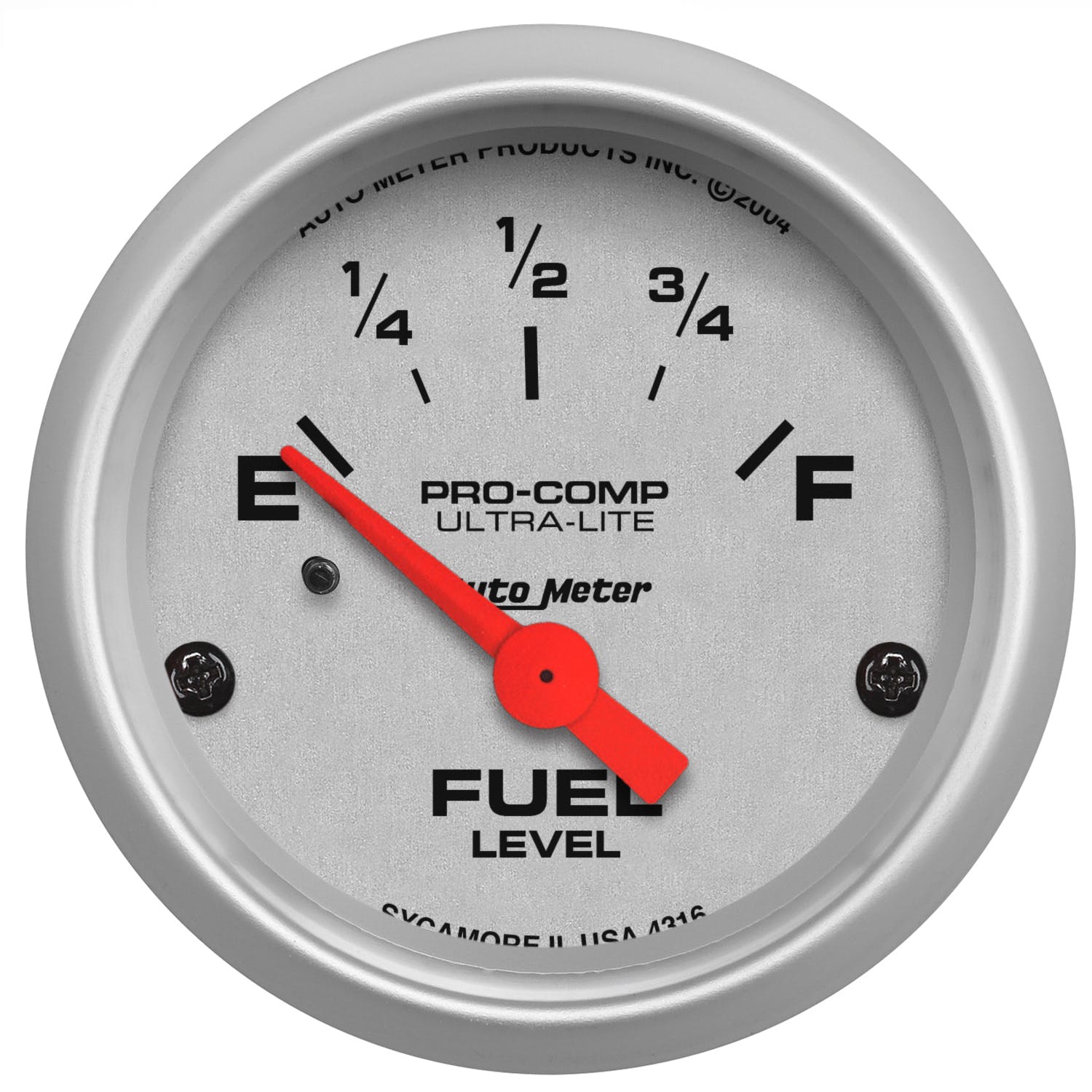 AutoMeter Products 4316 Fuel Level Gauge 240 ohm E/33 ohm F