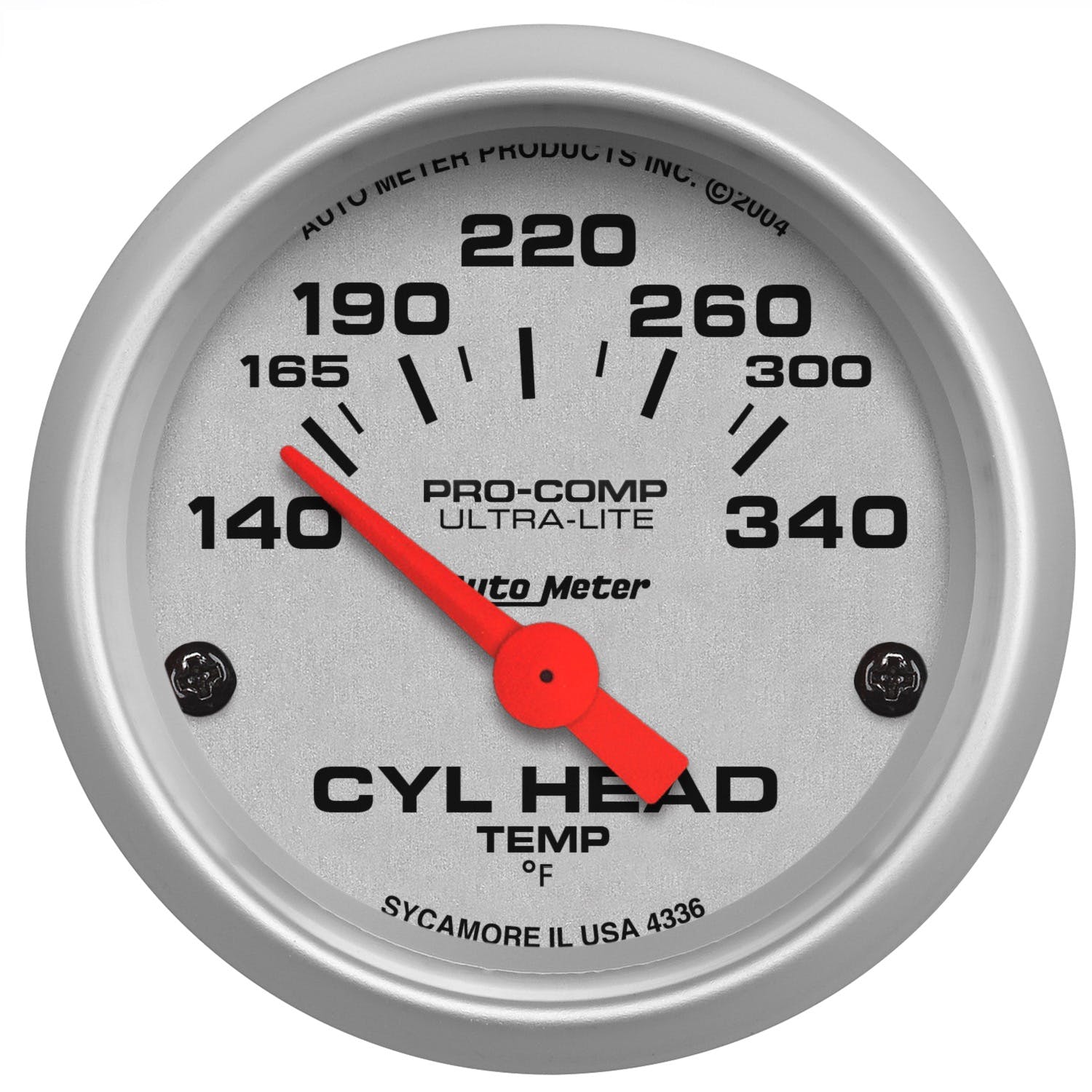 AutoMeter Products 4336 Cyl Head Temp 140-340 F