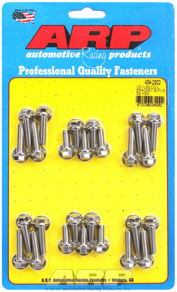 ARP 434-2302 Stainless Steel hex coil bracket bolt kit