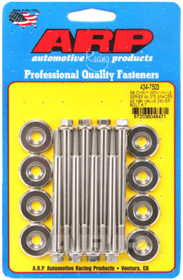 ARP 434-7503 LS Series w/.375 spacer Stainless Steel hex valve cover bolt kit