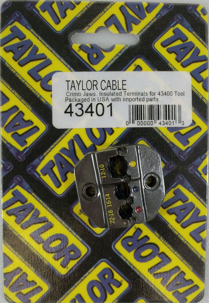Taylor Cable Products 43401 22-10ga Insulated Wire Crimp Die