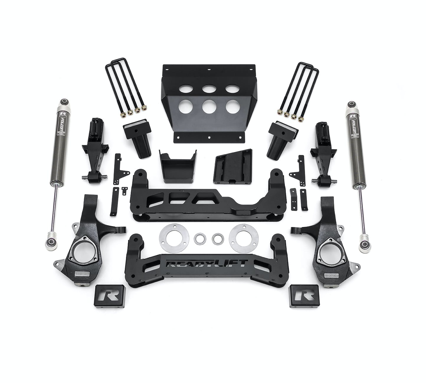 ReadyLIFT 44-34700 7" Big Lift Kit for Aluminum OE Upper Control Arms, Falcon 1.1 Monotube Shocks