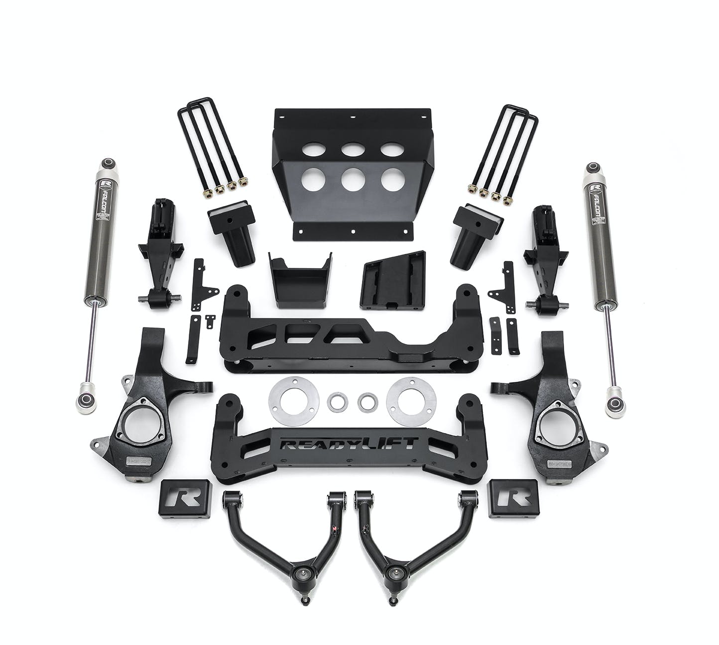ReadyLIFT 44-34720 7" Big Lift Kit with Upper Control Arms for Stamped Steel OE Upper Control Arms